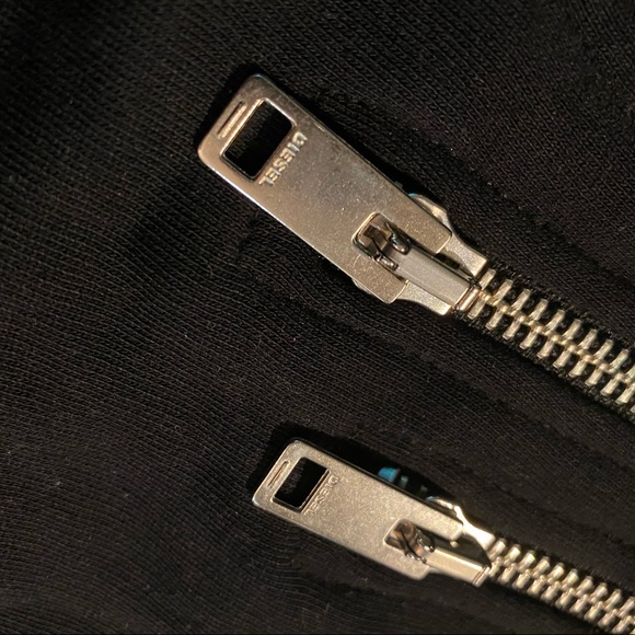 NWOT - DIESEL multi-zip tech heavy weight hoodie - Sz Small - Picture 3 of 6